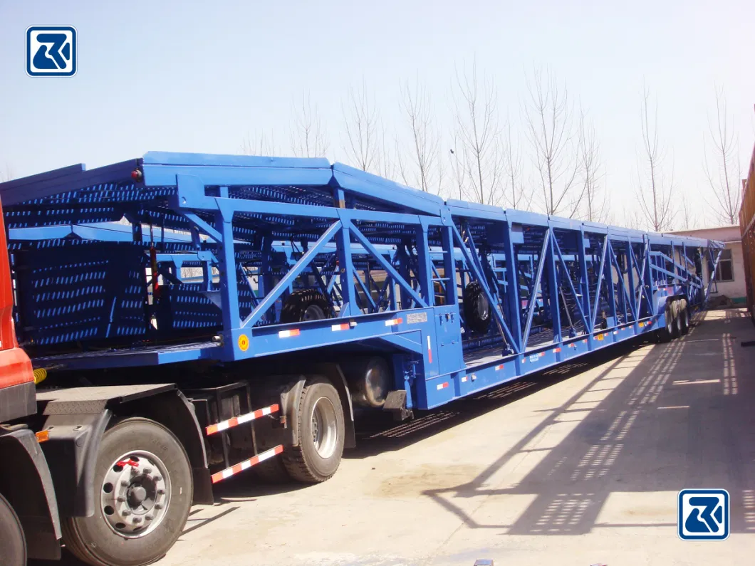 New/Used Heavy Duty Hydraulic Lifting 10/8units Car Trailer Car Carrier Semi Trailer 2/3 Axles for Van Cargo Small Cars Transport Kazakhstan Central Asia