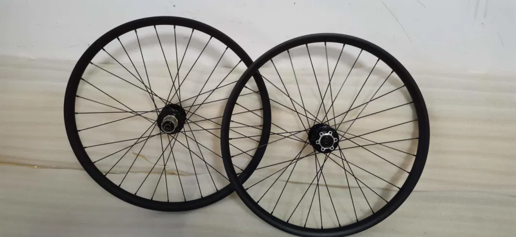 24&quot; Tubeless Disc Brake Wheelset Bicycle Thru-Axle Wheel Mountain Suspension Bicycle Wheels