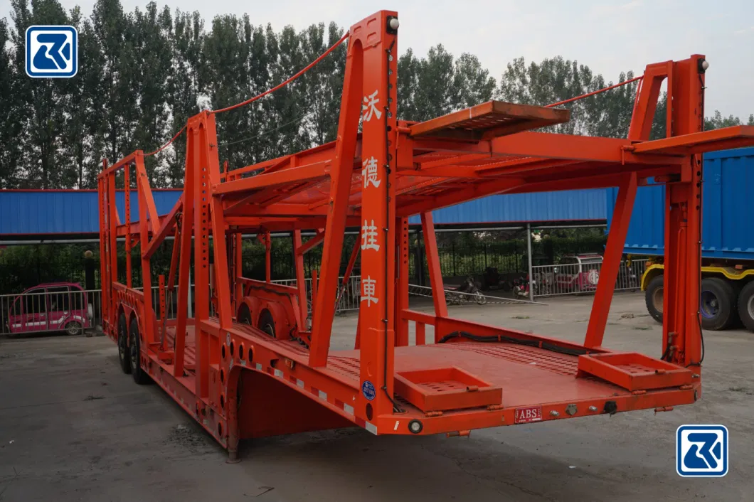 New/Used Heavy Duty Hydraulic Lifting 10/8units Car Trailer Car Carrier Semi Trailer 2/3 Axles for Van Cargo Small Cars Transport Kazakhstan Central Asia