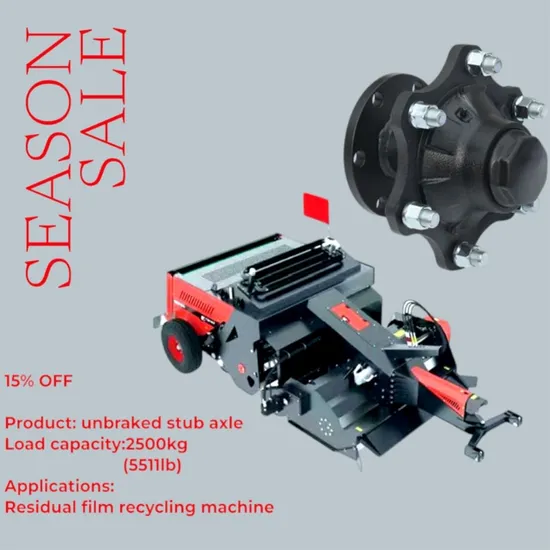 Durable Small Stub Axle for Light