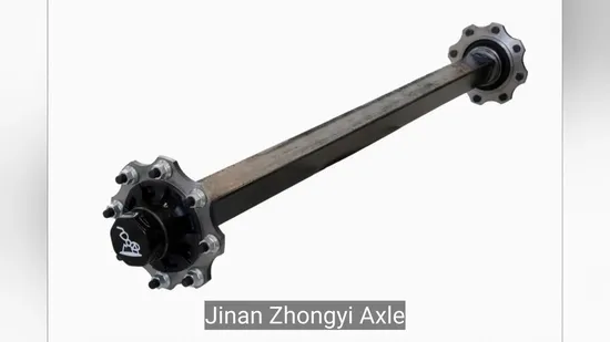 High Quality Good Cheap Custom Brakeless Trailer Axle with Hub for Farm Trailer