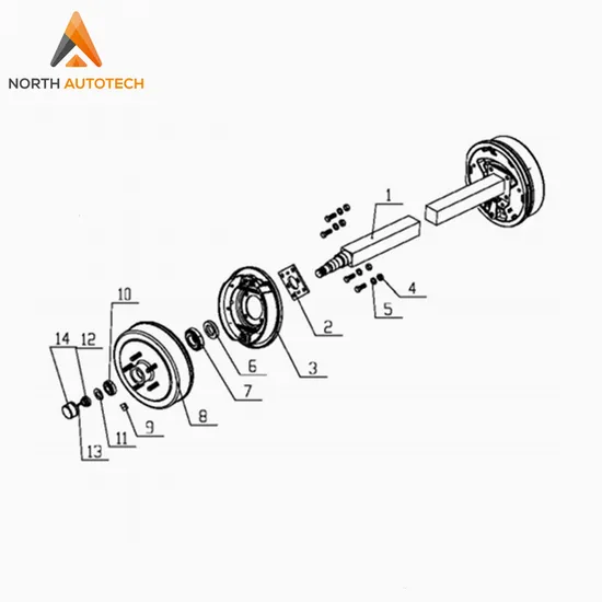 2000 Lbs Capacity Complete Axle Kit with 60 Inch Hub Face 48 Inch Spring Center and 5