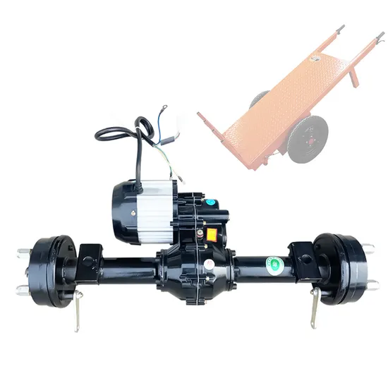 70cm 800W DC Brushless Rear Axle 800kg Low Speed 10km Drum Brake Electric Hand Push Cart Trolley Flat Car Retrofit Rear Axle 