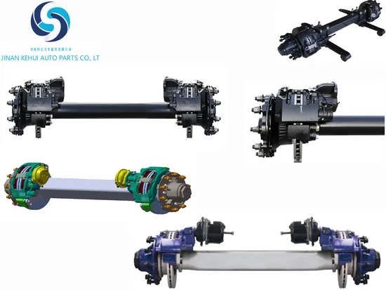 Trailer Axle with Disc Brakes, American and German Style, Suitable for Trailers of 10 Tons, 13 Tons, 16 Tons 20 Tons 