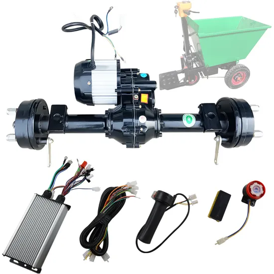 Low Speed 65cm 700W 48V Brushless Motor Rear Driving Axle with Controller Set Electric Trolley Flat Car Retrofit Rear Wheel Kit 