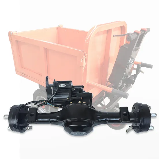 60cm 800W DC Brushless Motor Low Speed Motor Brake Rear Axle 48V Electric Trolley Flat Truck Storage Truck Special Rear Axle 