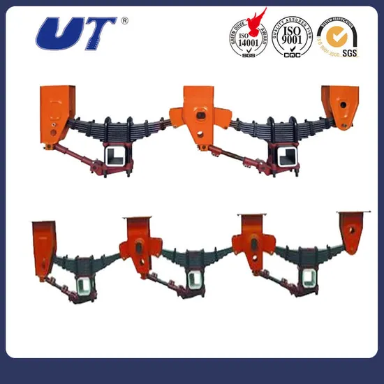 Semi Trailer American Type Tandem Axle Suspension Trailer Mechanical Suspension 