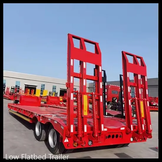 40 Ton Cargo Semi Trailer Lowbed Container Semi Trailer Trucks 3 4 5 Axles for Sale 