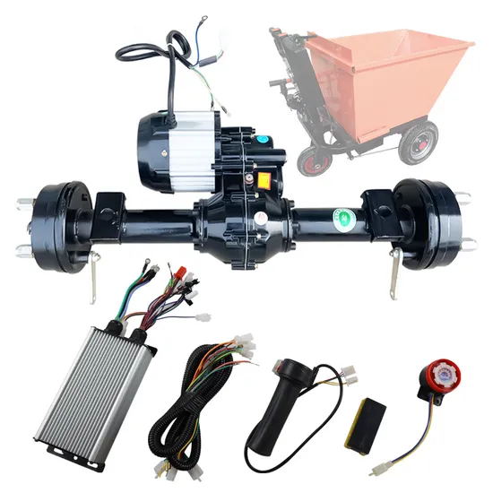 65cm 800W Electric Trolley Flat Car Rear Drive Axle Belt Controller Kit 1; 37 Low Speed Rear Wheel Drive Drum Brake Rear Axle Assy 