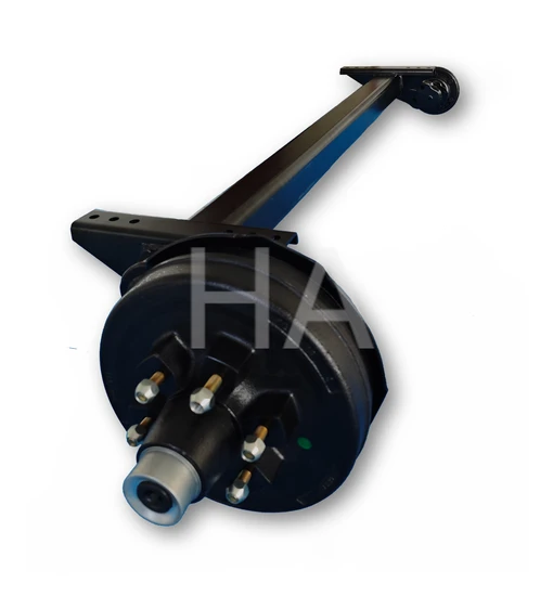 Efficient Small Trailer Axles with Rubber Torsion 
