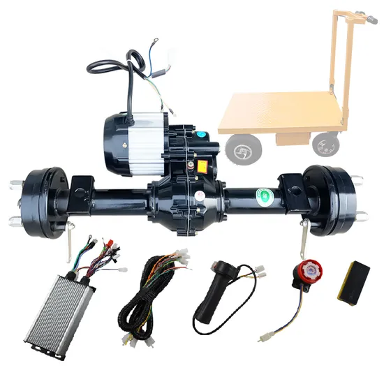 65cm 800W 48V Brushless Motor Rear Driving Axle with Controller Set Load 800kg Electric Trolley Flat Car Retrofit Rear Wheel Kit 
