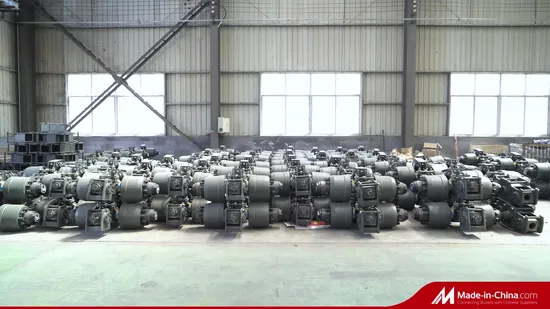 Factory German Type 16t Assemble Truck Rear Steer Axles for Trailer 25 Ton American Type Axle Rear Steer Axle 
